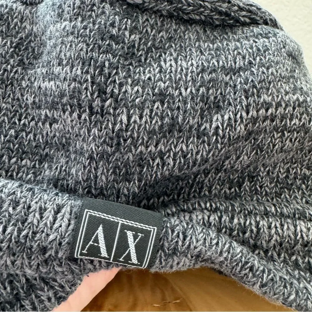 Armani‎ Exchange Women’s Charcoal Knit Cap, size Large/XLarge-G/TG